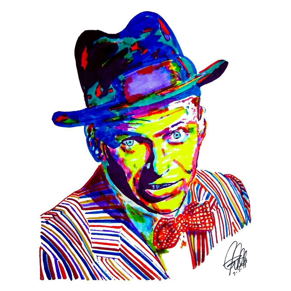 Frank Sinatra Singer Big Band Music Poster Print Wall Art 18x24
